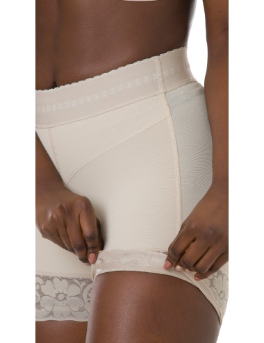 Short strapless girdle with internal butt lifter 527-3 Color Beige Size XS