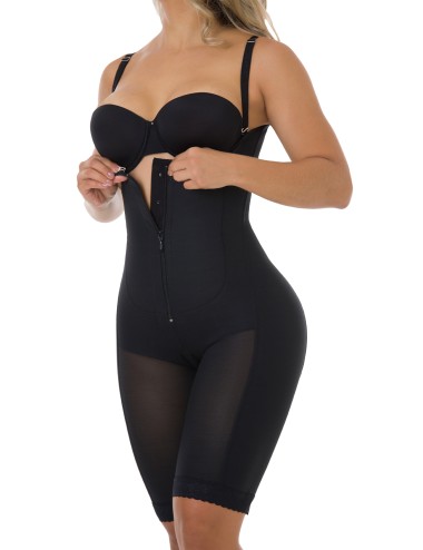 Shapewear With Half Leg Bra and Brooches