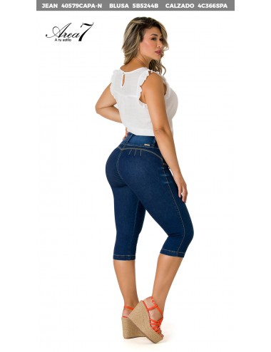 MELDVDIB Women's Plus Size Capri Jeans Floral Denim Capris Pants High Waist  Butt Lifting Sexy Yoga Leggings with Pockets : : Clothing, Shoes &  Accessories