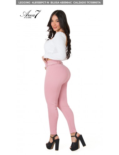 Jazmin Cotton Waistband Leggings With Shaping Shorts 2L269TFP-N