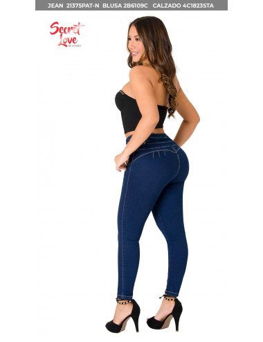 Jeans Colombiano Levantacola Tiro Alto Ref 63569 – Moda Colombiana