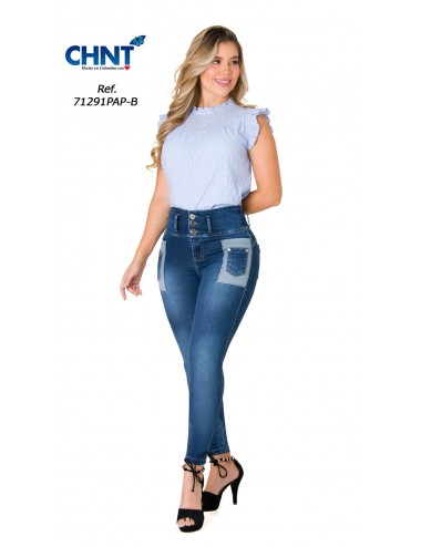 Jeans Colombianos Levanta Glúteos Ripped S-2353 - Moda By Colombia